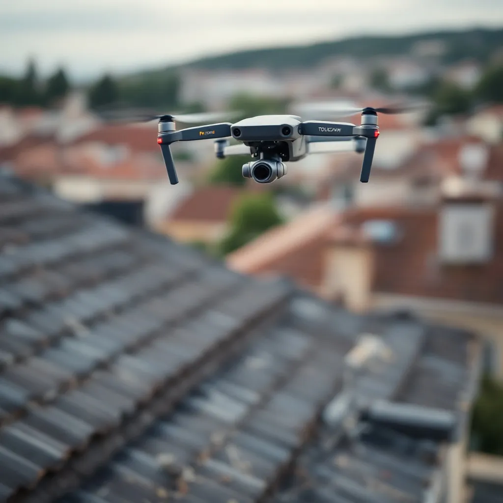 Inspection de toiture par drone à Toulon