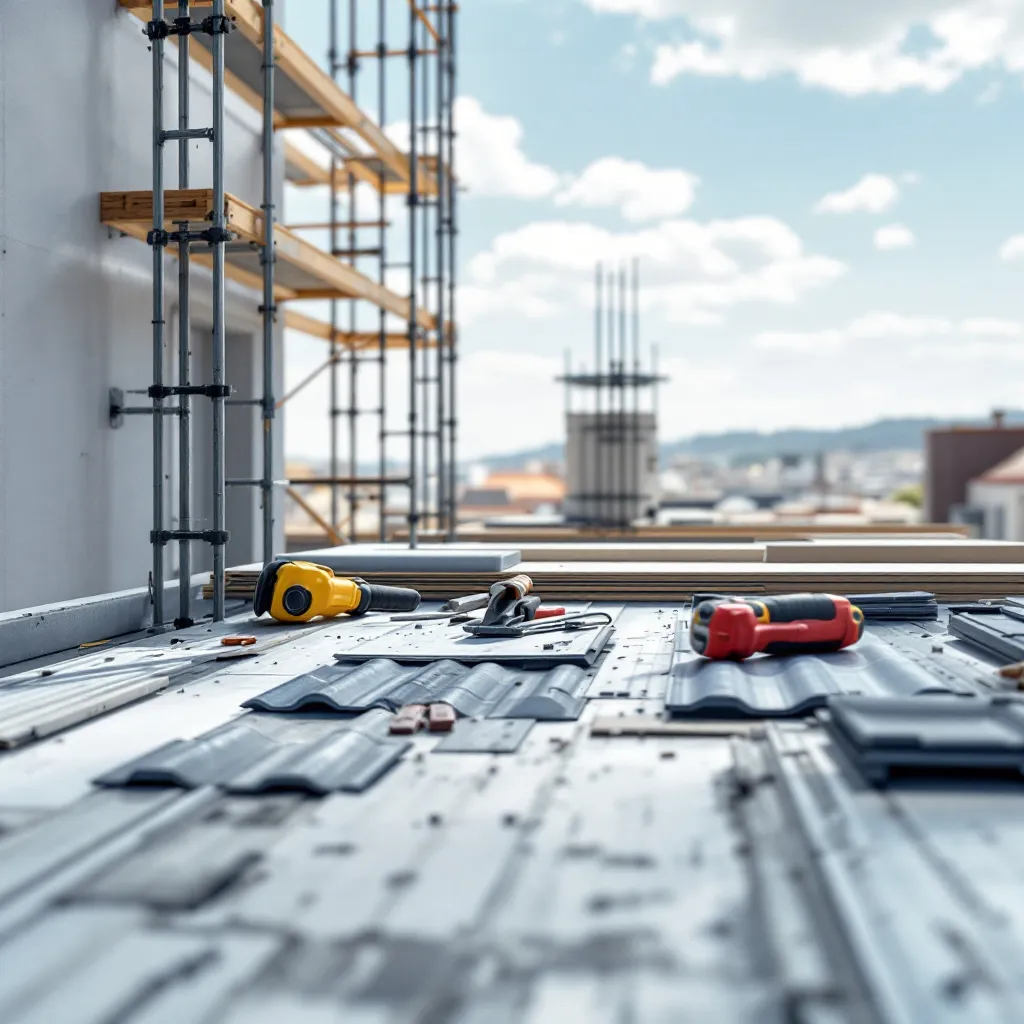 Vue aérienne des chantiers de couverture à Toulon en 2026